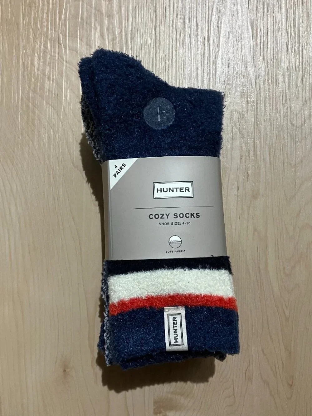 NWT Hunter Women's Cozy Sock, 4-pair - Blue